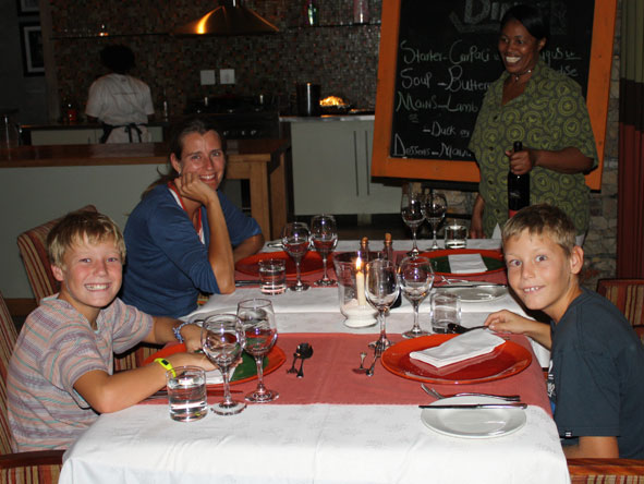 Rikke Williams - out to dinner with the family!
